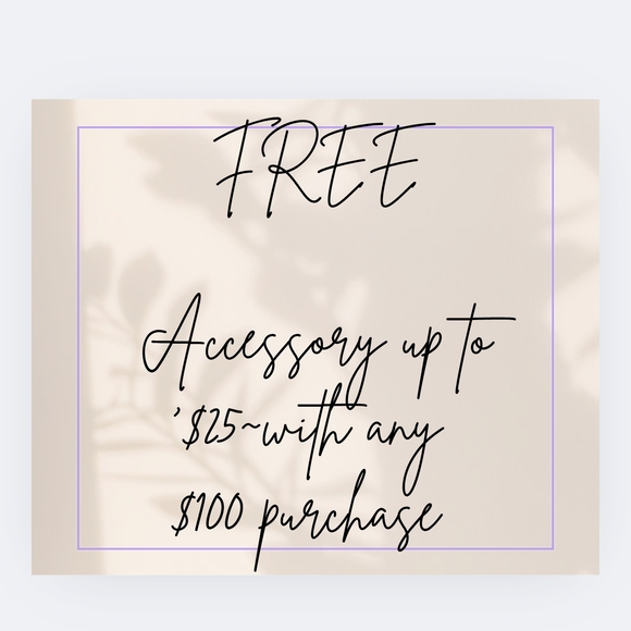 FREE ACCESSORY $25 OR LESS WITH ANY $100 ORDER - Picture 1 of 1